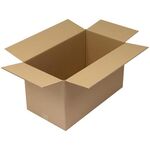 Faltkarton 2-wellig Maße 650x350x370mm Qualität 2.35BC braun TRANSPAK - VPE: 20