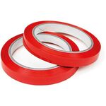 Klebeband f.Beutelschließer Breite 12mm Länge 66m Stärke 77µ rot TRANSPAK - VPE: 12