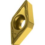 Drehwendeschneidplatte ISO DCMT 11T302E-FM:T8315 D.4,4mm PVD beschichtet Gold - VPE: 10