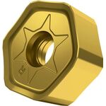 Fräswendeschneidplatte ISO HNGX 0906ANSN-R:M8340 D.4,9mm PVD beschichtet Gold - VPE: 10