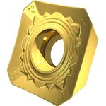 Fräswendeschneidplatte ISO SDET 13T3AFSN-F:M6330 D.4,4mm PVD beschichtet Gold - VPE: 10