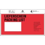 Dokumententaschen Standard Maße 240x110mm DIN-lang m.Druck Lieferschein TRANSPAK - VPE: 1000