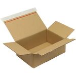 Automatikkarton 1-wellig Automatikboden Maße 230x160x80mm SK A5 Q.1.20 B braun - VPE: 20