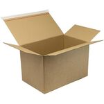 Automatikkarton 1-wellig Automatikboden Maße 400x260x250mm SK B4 Q.1.3B braun - VPE: 20