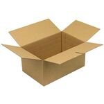 Automatikkarton 1-wellig Maße 285x185x140mm B5 Qualität 1.3B braun Fefco 0711 - VPE: 20