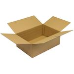 Automatikkarton 1-wellig Maße 350x250x135mm C4 Qualität 1.20 B braun Fefco 0711 - VPE: 20