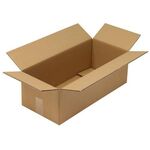 Faltkarton 2-wellig Maße 560x250x180mm Qualität 2.30BC braun TRANSPAK - VPE: 20