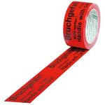 Kennzeichnungsband Breite 50mm L.66m S.52µ PVC rot Aufdruck Bruchgefahr TRANSPAK - VPE: 12