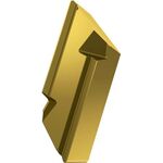 Drehwendeschneidplatte ISO KNUX 160405SR-73:6640 Tiefe 4,8mm MT-CVD beschichtet - VPE: 10