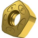 Fräswendeschneidplatte ISO PNMQ 1308DNSN:M8330 D.10mm PVD beschichtet Farbe Gold - VPE: 5