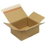 Automatikkarton 1-wellig Automatikboden Maße 160x130x70mm SK C6 Q.1.31B braun - VPE: 40