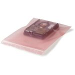 Druckverschlussbeutel antistatisch Maße 150x225mm S.100µ rosa aminfreies LDPE - VPE: 100