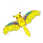 Bdt ''Drachenangel'' 70cm Angelrute + 30cm Drachen ''Pikachu''