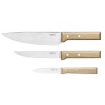 OPINEL Messerset 'Parallele' 3-teilig 1 x Chefmesser, 1 x Tranchiermesser, 1 x Allzweckmesser