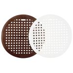 my basics Spülbeckenmatte rund Ø32cm weiß - VPE: 10
