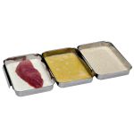 CHG Panier-Set Edelstahl 23x15x3cm 3teilig