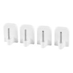 my basics Gardinenhaken weiß 4er Karte - VPE: 5