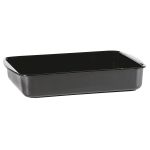 KARL KRÜGER Auflaufform Universal 41x32x7,5cm emailliert schwarz