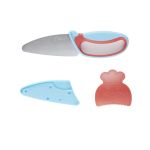 CHEFCLUB Messer für Kinder (Blau&Rot)