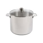 KARL KRÜGER Kochtopf Jumbo mit Glasdeckel 17 l Ø30cm Edelstahl