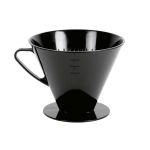 WÜLLNER & KAISER Kaffeehandfilter 1x6 mit 2 Löchern schwarz - VPE: 4