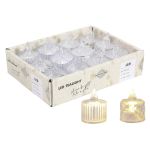 Mini Teelicht trans 3,7x5 sort - 12 VPE