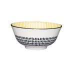 Mikasa  MIK  Bowl YelStripe weiß 15.5 - 4 VPE
