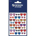 AVERY ZWECKFORM  Glossy Sticker Herzen 55209 - 10 VPE