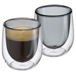 cilio tisch-accessoires  Espresso-Glas Verona grau 2sz