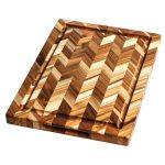 TEAKHAUS  Schneidbrett M Herringbone
