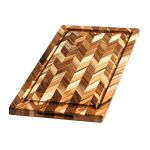 TEAKHAUS  Schneidbrett L Herringbone