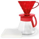 HARIO  Kaffeefilter Glas Gr.02 rot