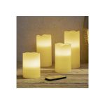 HI  LED Kerzen i.FB Ø7,5cm 4er Set