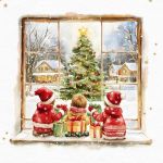 TI-FLAIR  Lunch-Serviette Wait f.Santa - 12 VPE