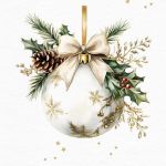 TI-FLAIR  Lunch-Serviette White Bauble - 12 VPE