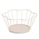 ZELLER PRESENT  Obstkorb Metall 30x27x14 beige