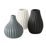 Boltze Home  Vase Wilma H12,5 ø10cm fa.sort - 6 VPE