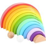 small foot  Holzbausteine Regenbogen XL