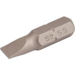 Bit f.Schlitzschrauben 5,5mm L.25mm 1/4 Zoll C6,3 Schneidenstärke 1mm TECWERK - VPE: 10