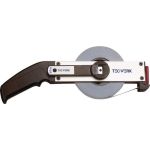 Rahmenbandmaß L.50m Bandbr.13mm Bcm EG II Alu.weiß Stahlmaßband TECWERK