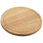 KESPER  Schneidebrett Ø25cm Rubberwood - 5 VPE