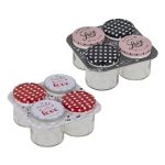 HI  Einmachgl.210ml mD love/Pu.4er - 8 VPE