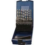 Spiralbohrersatz DIN 338 Typ VA D.1-10x0,5mm HSS-Co 19tlg.Ku.-Kass.TECWERK