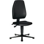Arbeitsdrehstuhl Bodengleiter Integralschaum schwarz 440-620mm TECWERK
