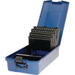 Leerkassette f.Spiralbohrer DIN 338 Abm.1-5,9mm steig.um 0,1mm 50-tlg.Ku.TECWERK