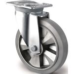 Schwerlastlenkrolle D.200mm Trgf.500kg Lenkrolle Elastikgummi