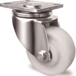 Schwerlast-Lenkrolle D.125mm Trgf.700kg Ku.Platte L100xB85mm Farbe Rl.weiß TW
