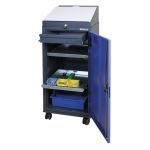 Werkzeugschrankset m.Pultaufsatz H1310xB500xT500mm anthrazitgrau/taubenblau TW