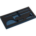 Werkzeugmodul Leereinlage 1/3-Modul 2000 871 253 4-tlg.TECWERK
