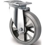 Schwerlastlenkrolle D.125mm Trgf.300kg Lenkrolle Elastikgummi